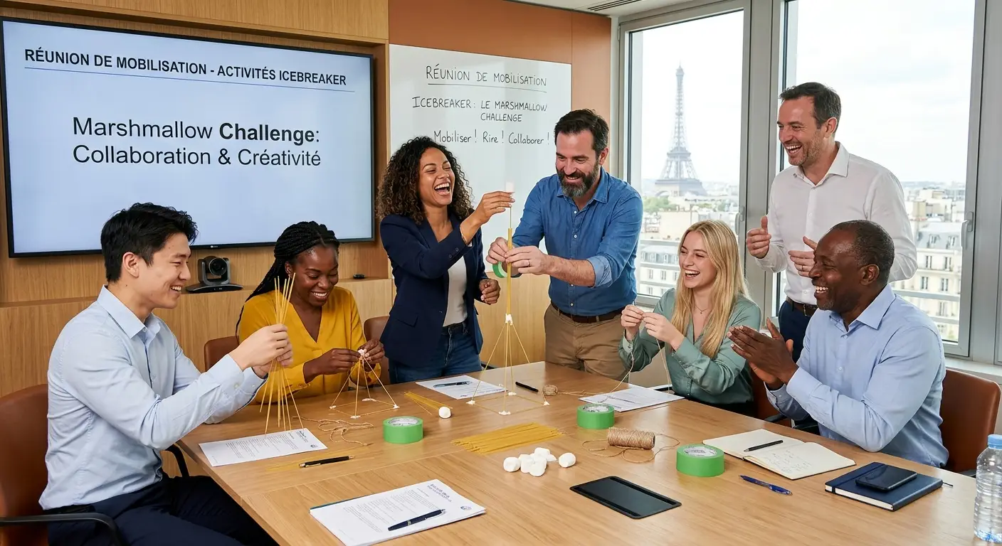 12 activités icebreaker réunion pour mobiliser
