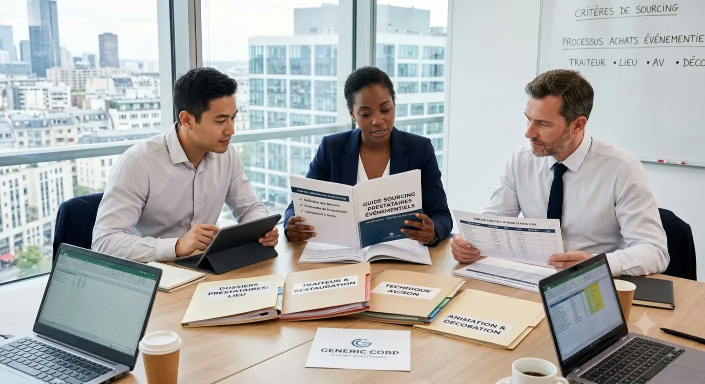 Guide sourcing de prestataires événementiels en entreprise