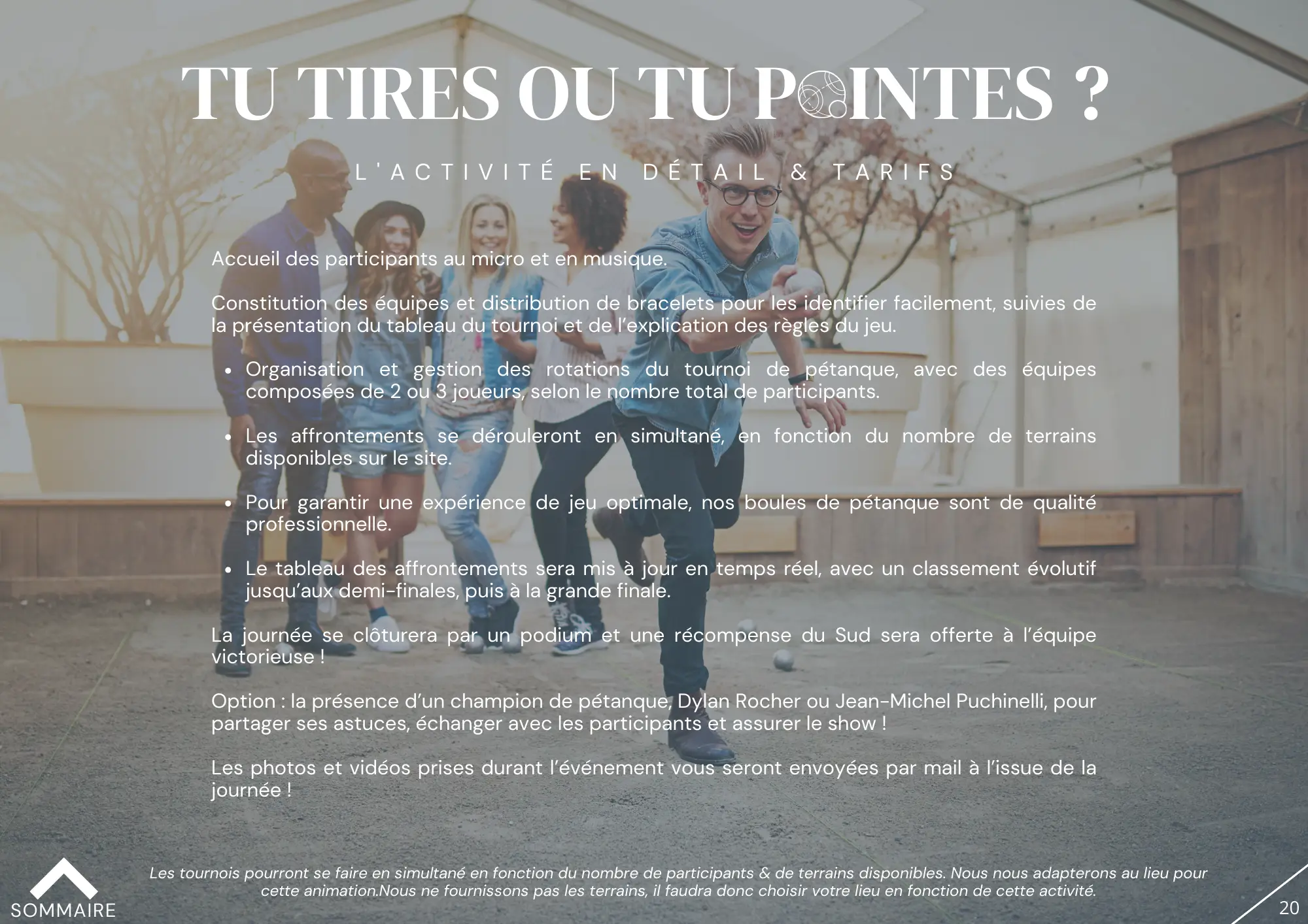 TOURNOI DE PÉTANQUE - TEAM BUILDING 3