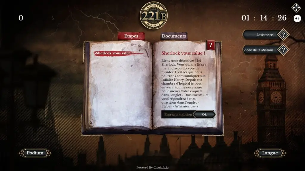 SHERLOCK : Meurtre au Manoir 2