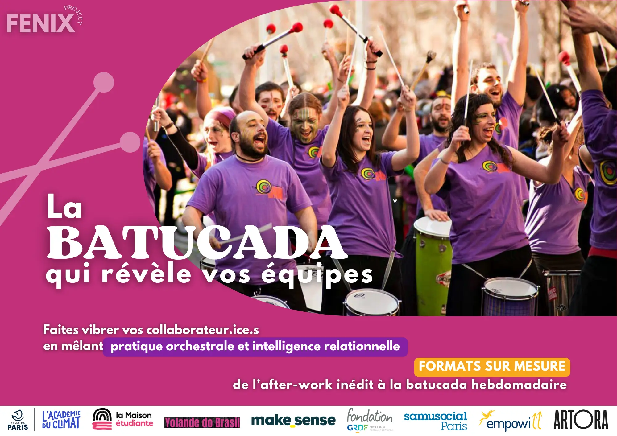La batucada solidaire de VOTRE équipe ! 🥁 2