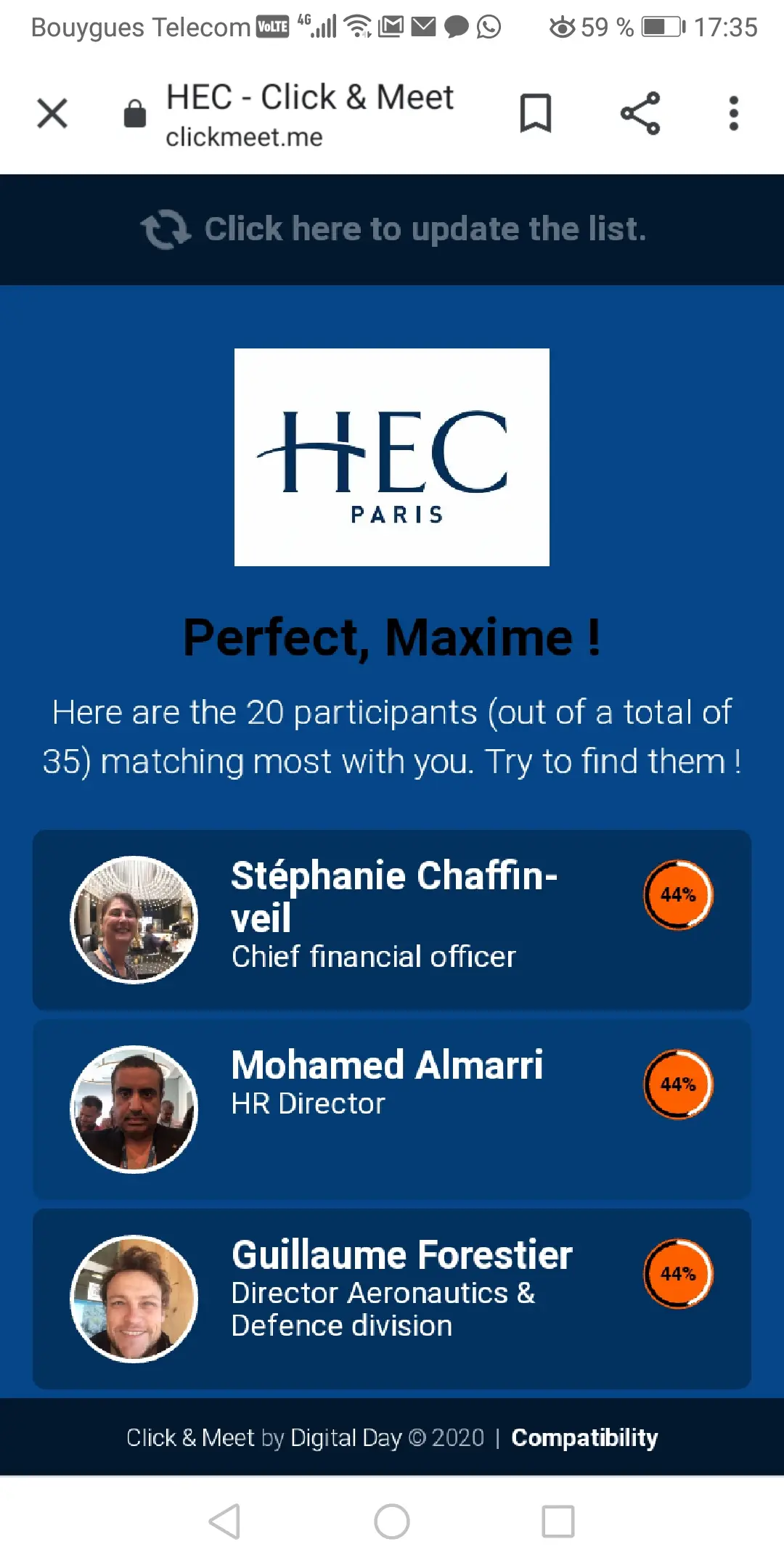 Qui est Qui "Click & Meet" 5