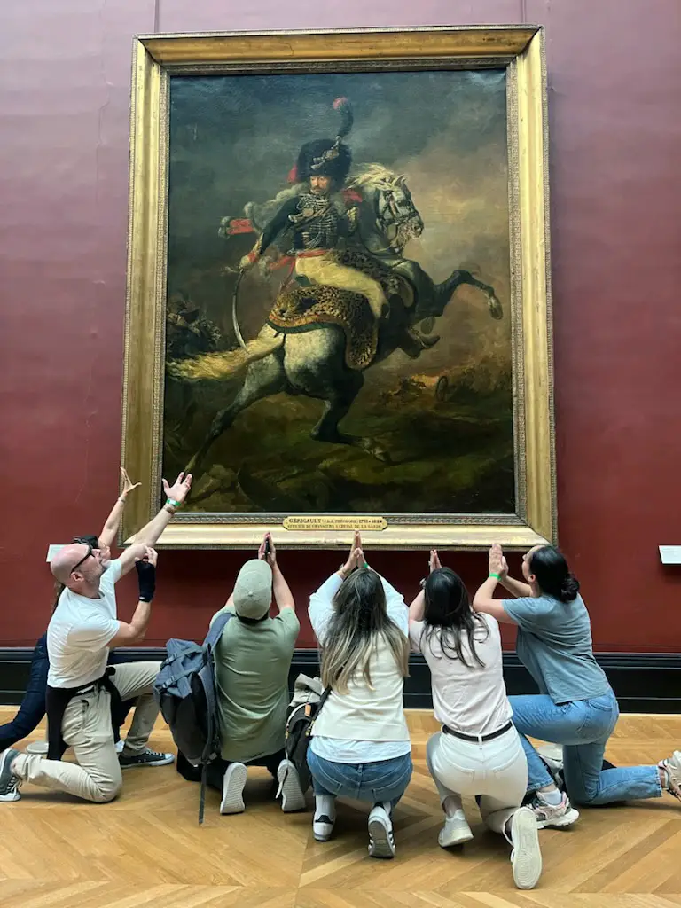 Le rallye au Louvre