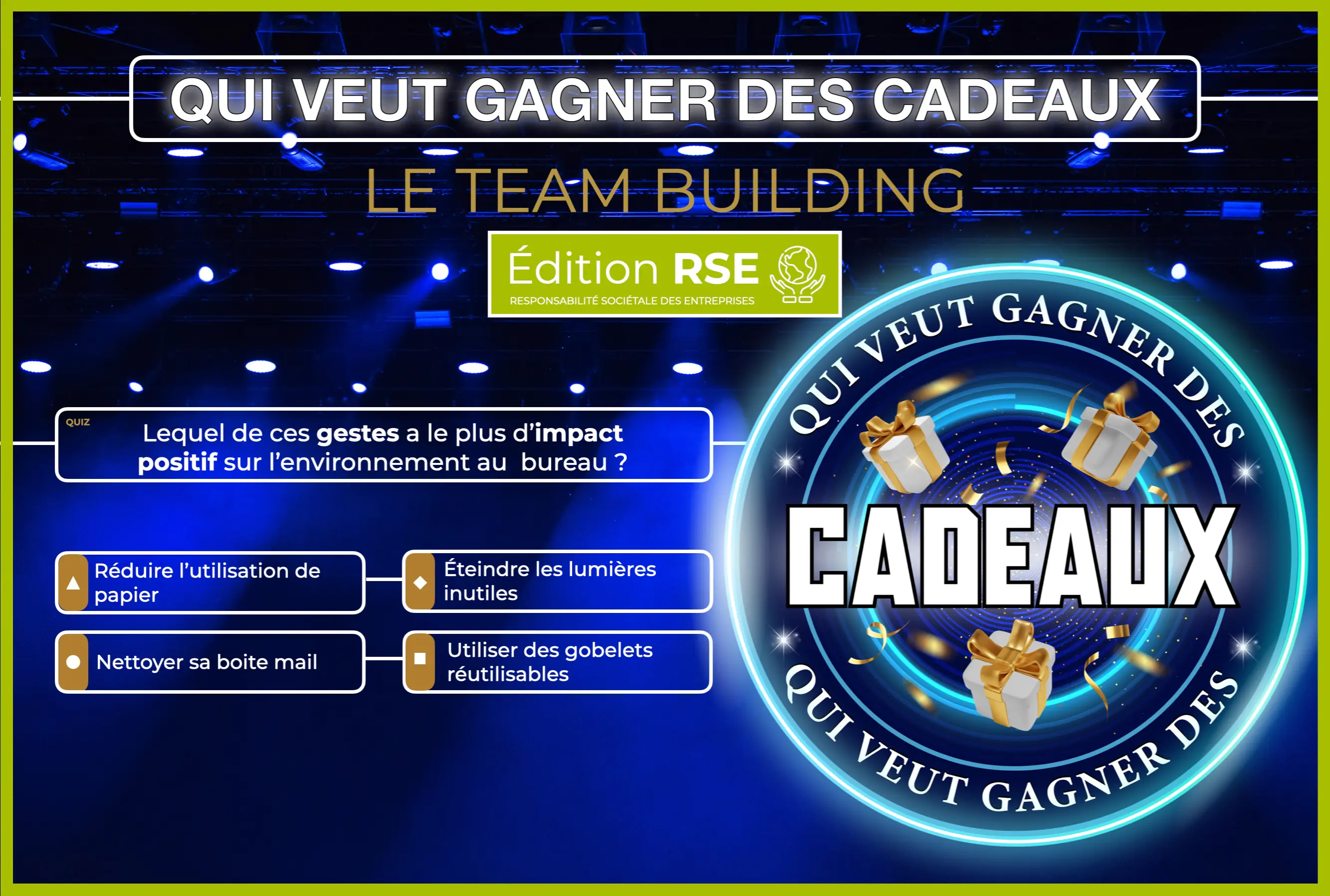 QUI VEUT GAGNER DES CADEAUX 🎁 > Édition RSE 🌱 - Biarritz