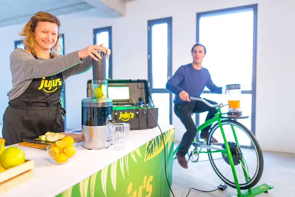 Animation Cyclo Bar à Jus de Fruits